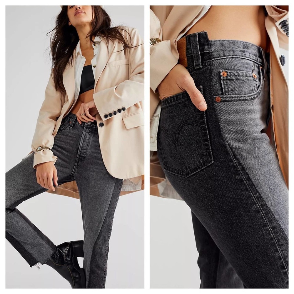 Levi's Women's Straight Leg Jeans - Dark Gray